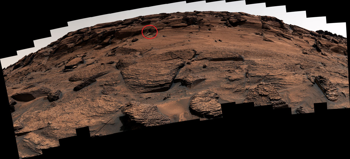 Curiosity Captures East Cliffs - Figure A